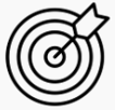 Ícone de um alvo representando a Missão